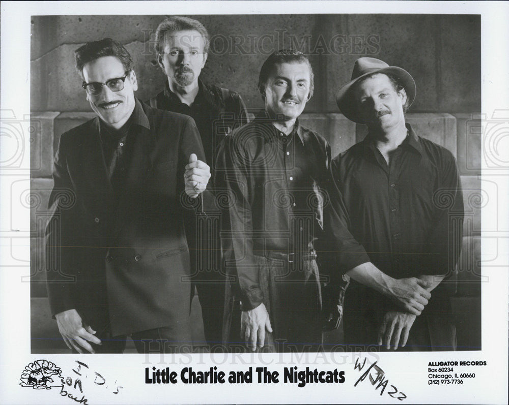 1989 Press Photo Little Charlie and The Nightcats Musicians - Historic Images