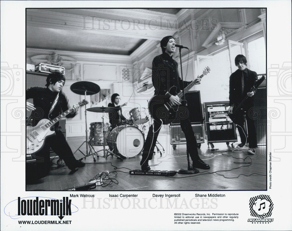 2002 Press Photo Loudermilk Mark Watrous Isaac Carpenter Davey Ingersoll Band - Historic Images