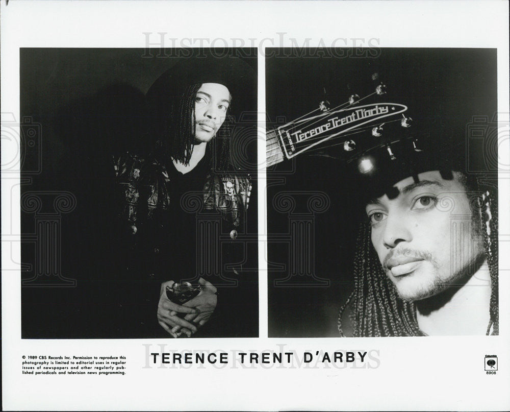 1990 Press Photo Cbs Records present Terence Trent D&#39;Arby - Historic Images