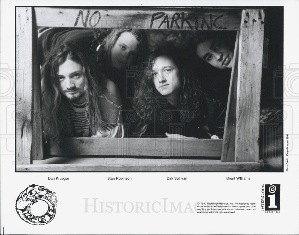 1993 Press Photo Interscope Records Present Love on Ice Band Dan Stan Dirk Brent - Historic Images
