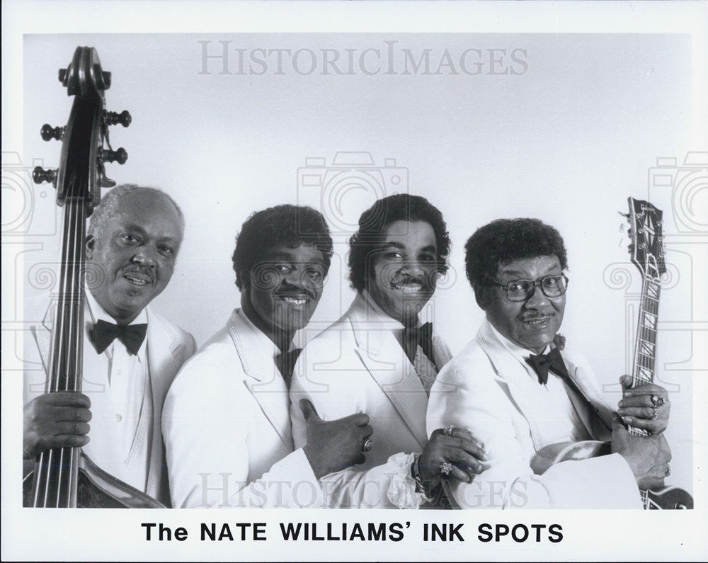 1988 Press Photo The Nate Williams&#39; Ink Spots,music group - Historic Images