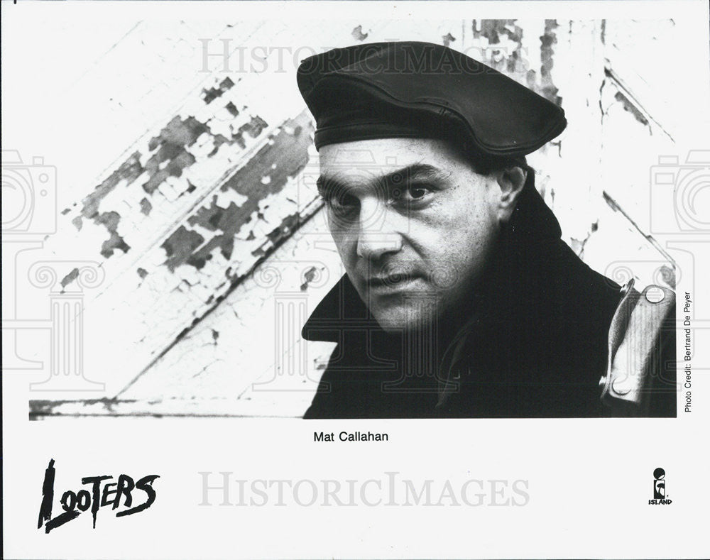 1988 Press Photo Mat Callahan,Looters,entertainer - Historic Images