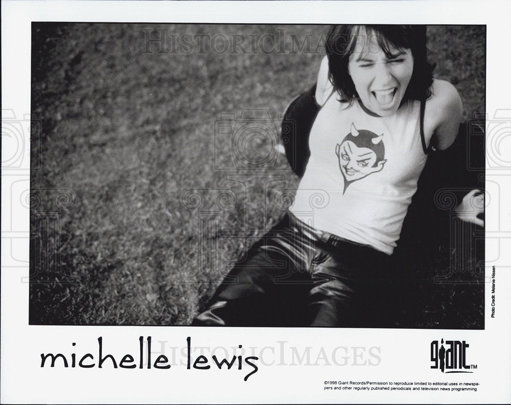 1998 Press Photo Michelle Lewis,music entertainer - Historic Images