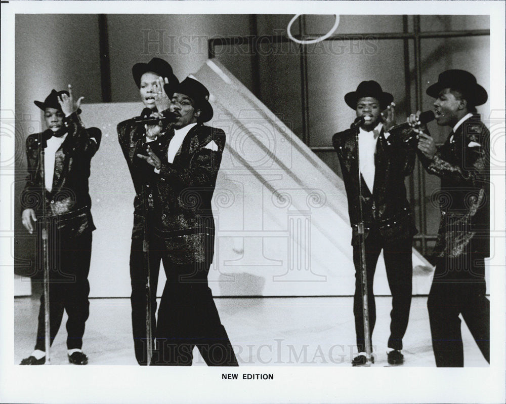 Press Photo New Edition,music group - Historic Images