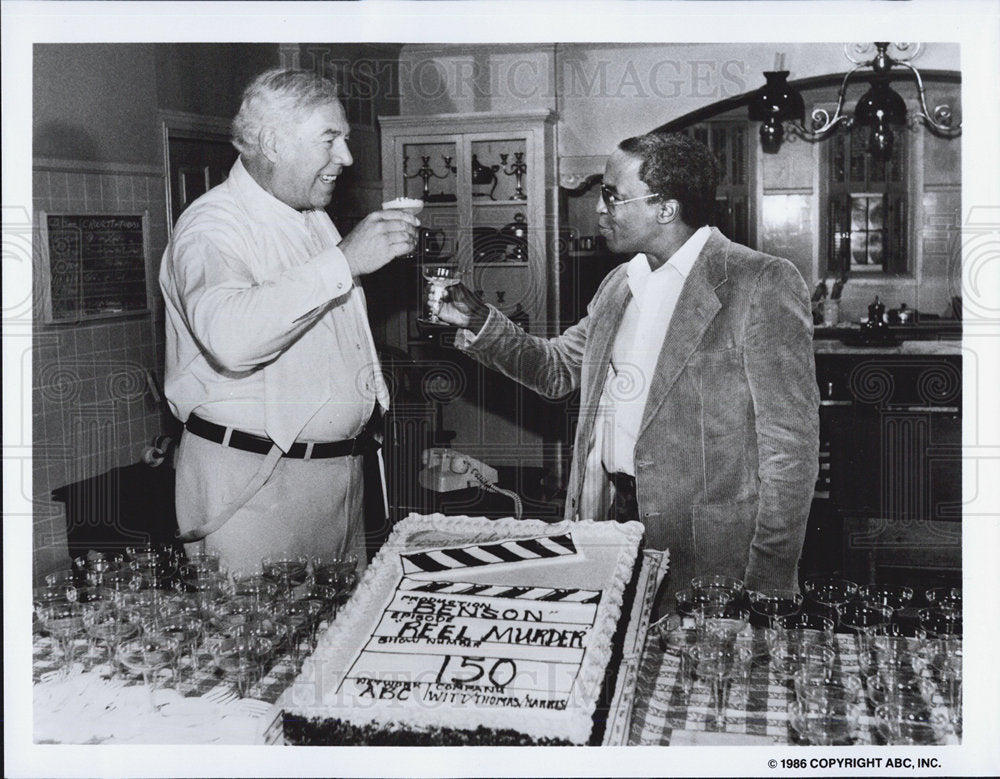 Press Photo Benson George Kennedy Robert Guillaume Reel Murder