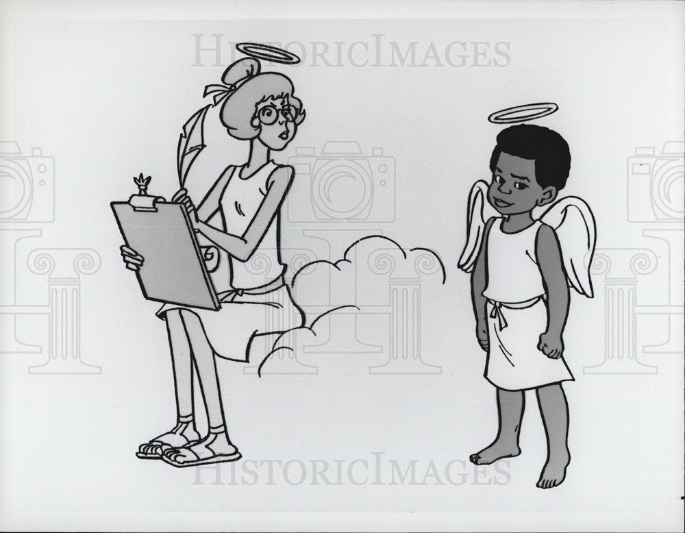 1982 Press Photo Gary Coleman Voice Andy LeBeau Guardian Angel Cartoon Show - Historic Images