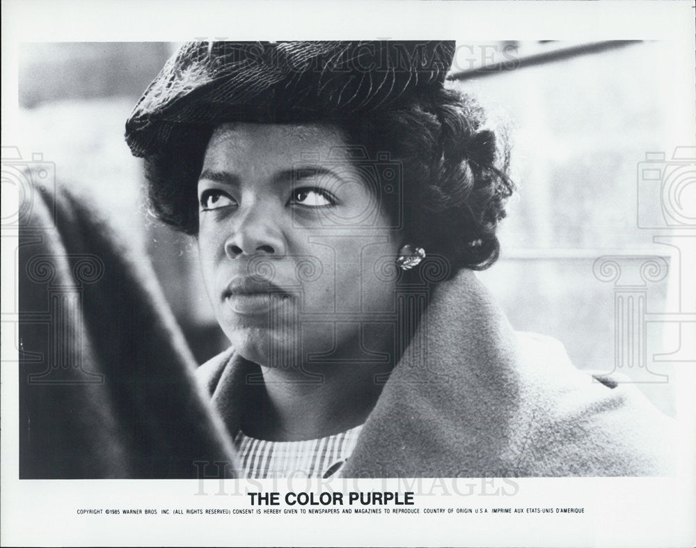 1985 Press Photo Oprah Winfrey Stars In Warner Bros. Movie The Color Purple - Historic Images