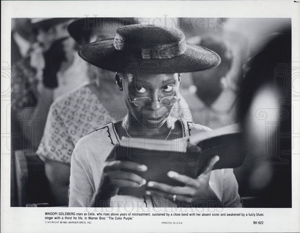 1985 Press Photo Actress Whoopi Goldberg In Warner Bros. Movie The Color Purple - Historic Images
