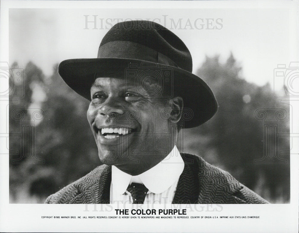 1985 Press Photo Actor Danny Glover In Warner Bros. Movie The Color Purple - Historic Images