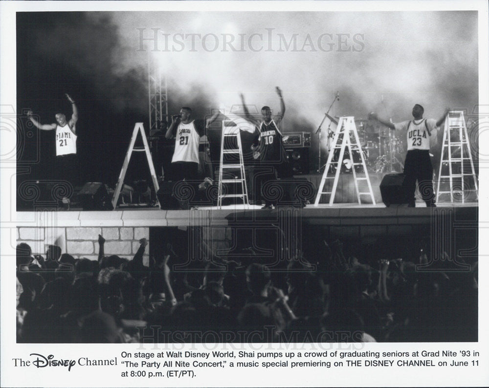 Press Photo Shai Performs At The Party All Nite Concert At Disney Grad Nite &#39;93 - Historic Images