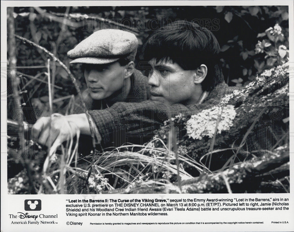 Press Photo Nicholas Shields Actor Evan Tlesla Adams Lost Barrens II Movie Film - Historic Images