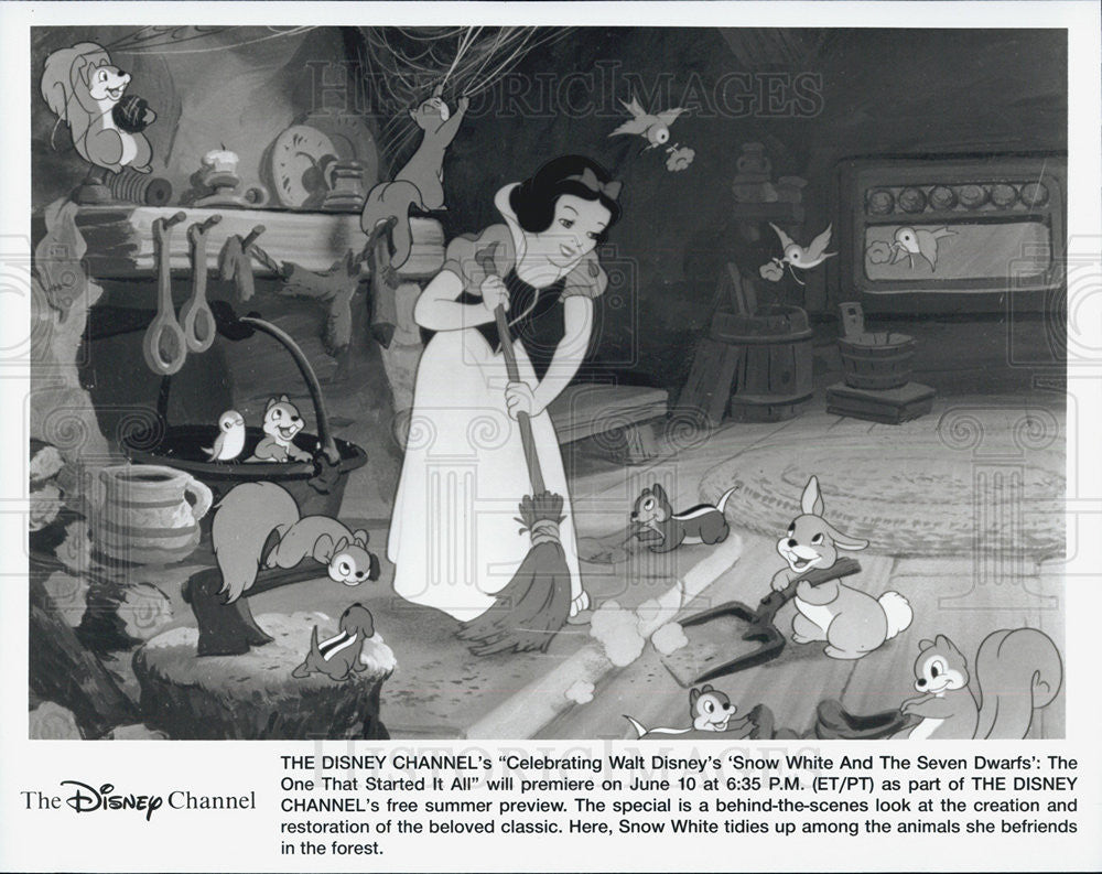 Press Photo Snow White and the Seven Dwarfs Disney special The one that started - Historic Images