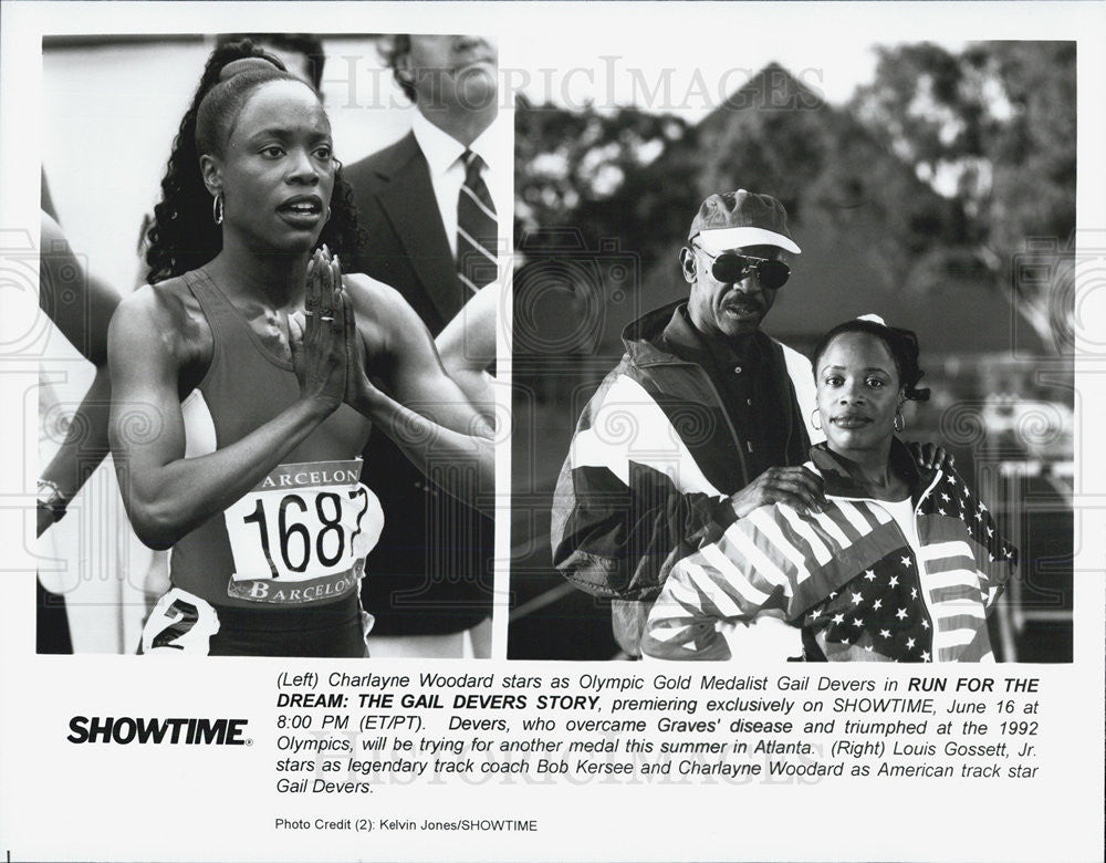 1996 Press Photo Actors Charlayne Woodard And Louis Gossett, Jr. Star Together - Historic Images