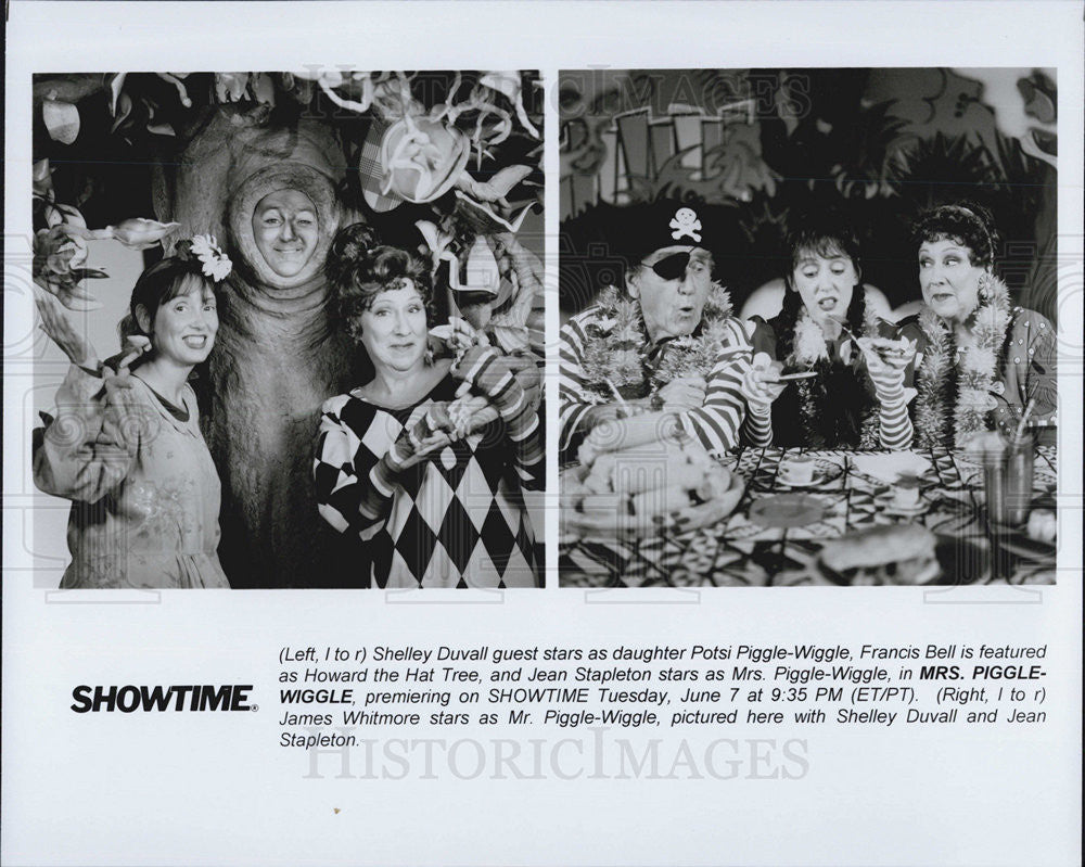 Press Photo Shelley Duvall, Francis Bell, Jean Stapleton in &quot;Mrs. Piggle-Wiggle: - Historic Images