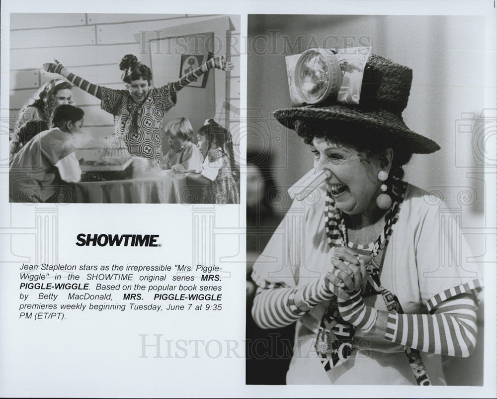 Press Photo Jean Stapleton in &quot;Mrs. Piggle-Wiggle.&quot; - Historic Images