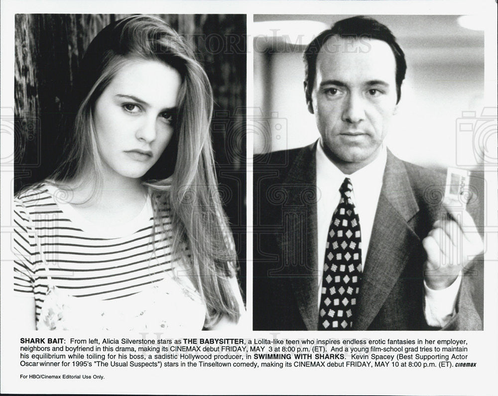 Press Photo of Alicia Silverstone and Kevin Spacey - Historic Images