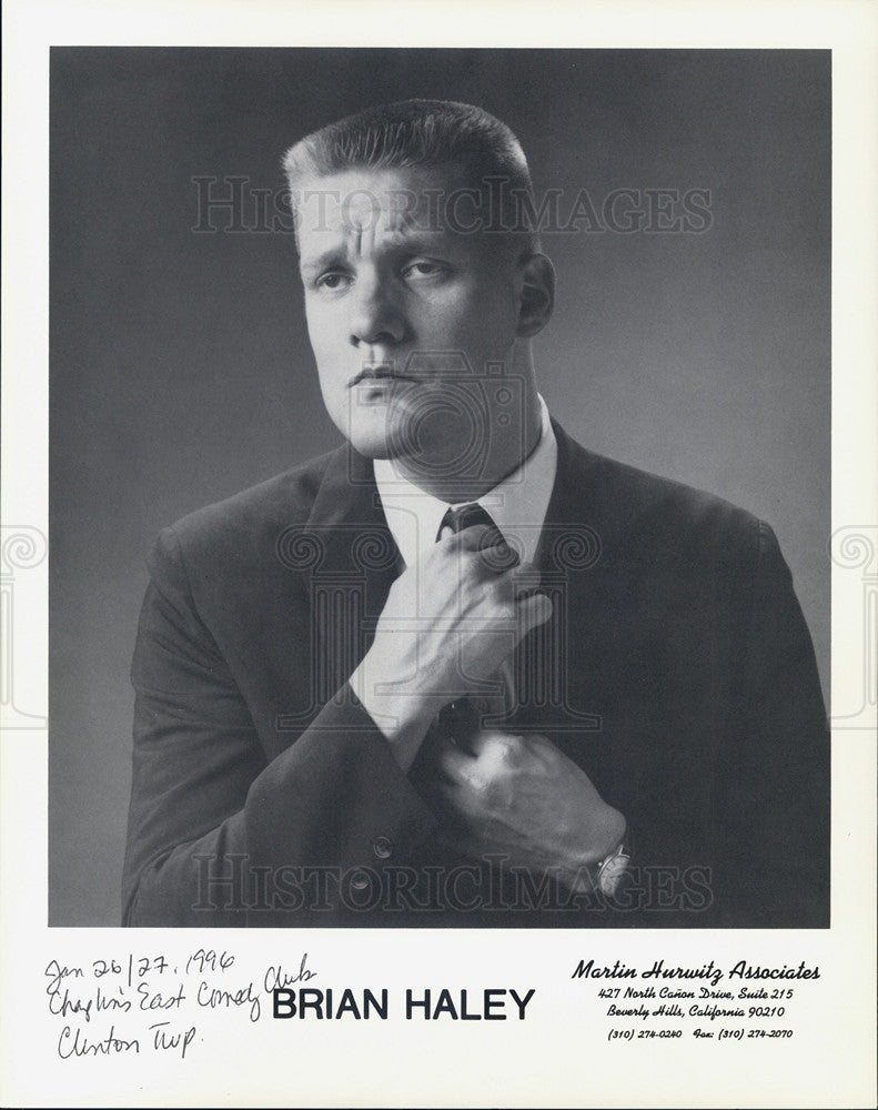 Brian Haley Comedian 1996 vintage promo photo print - Historic Images