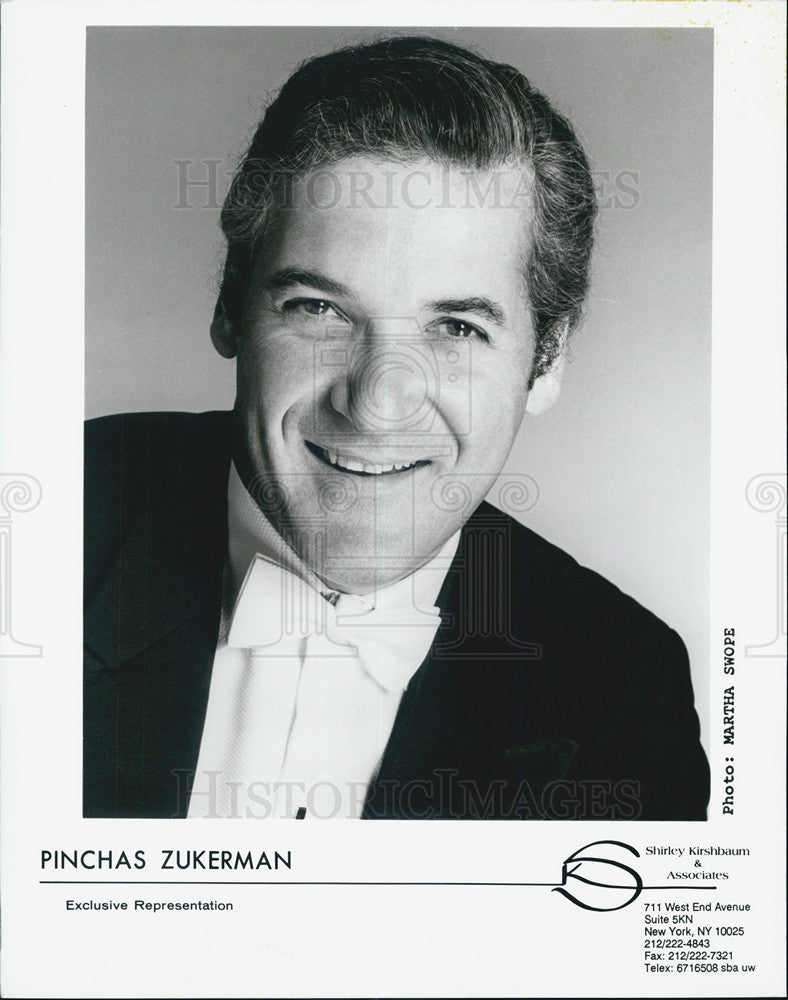 Press Photo Entertainer Pinchas Zuckerman - Historic Images