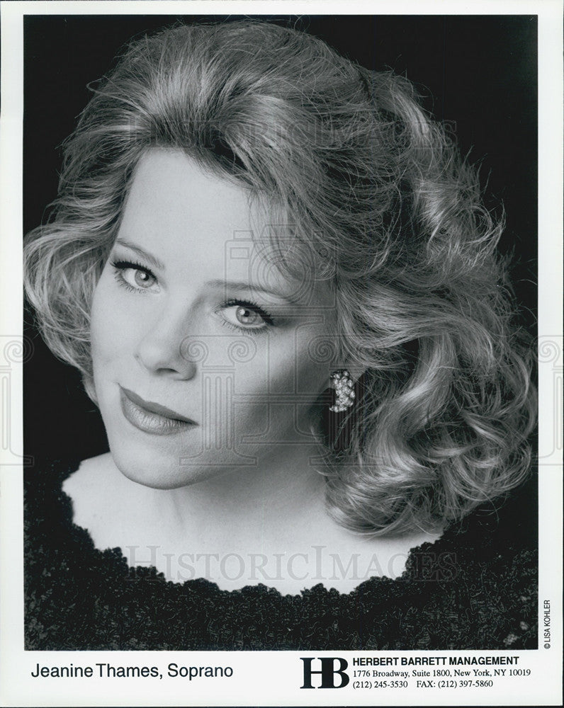 Press Photo Jeanine Thames Singer Musician - Historic Images