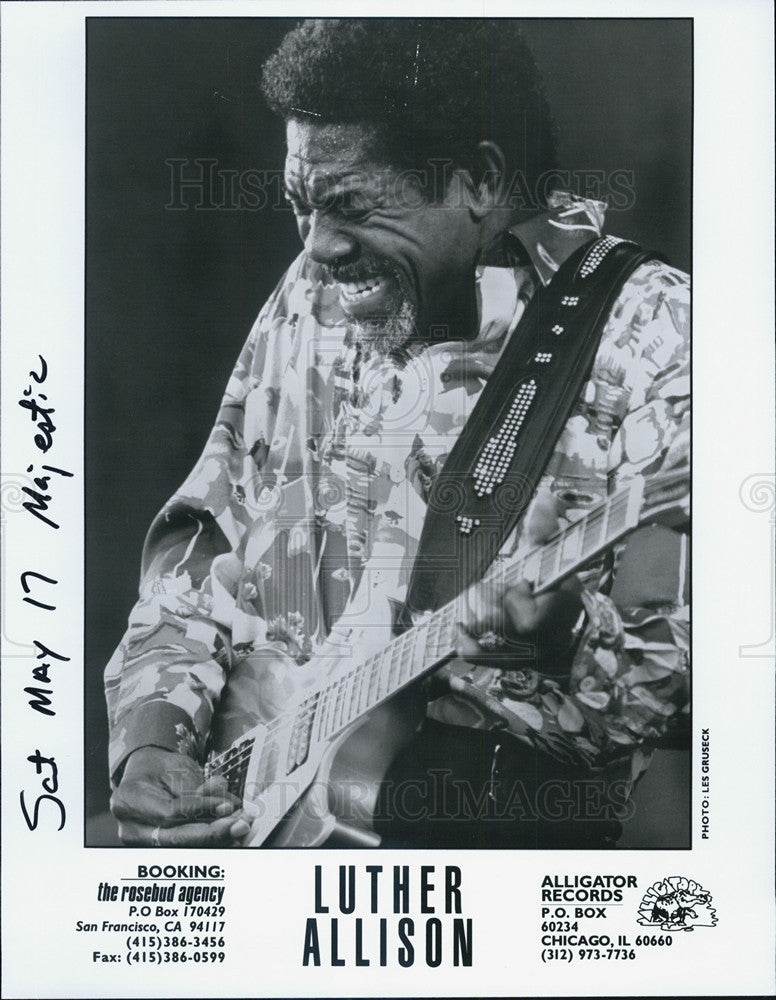 Press Photo Luther Allison Blues Guitarist - Historic Images