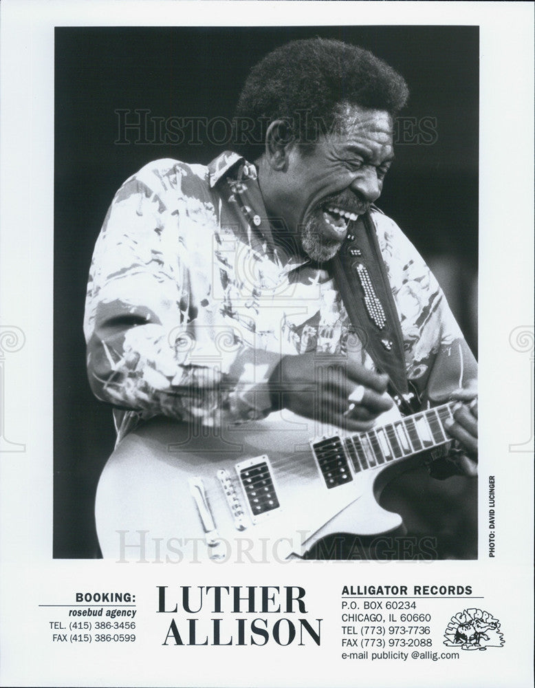 Press Photo Luther Allison Blues Guitarist - Historic Images