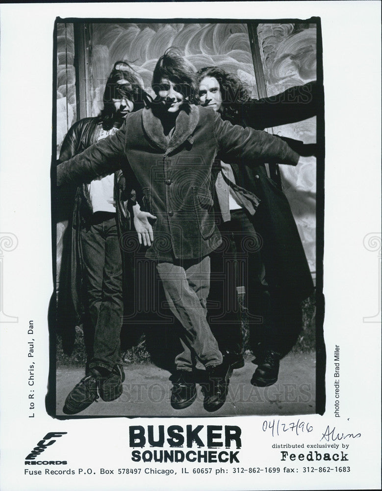 Press Photo Busker Soundcheck band - Historic Images