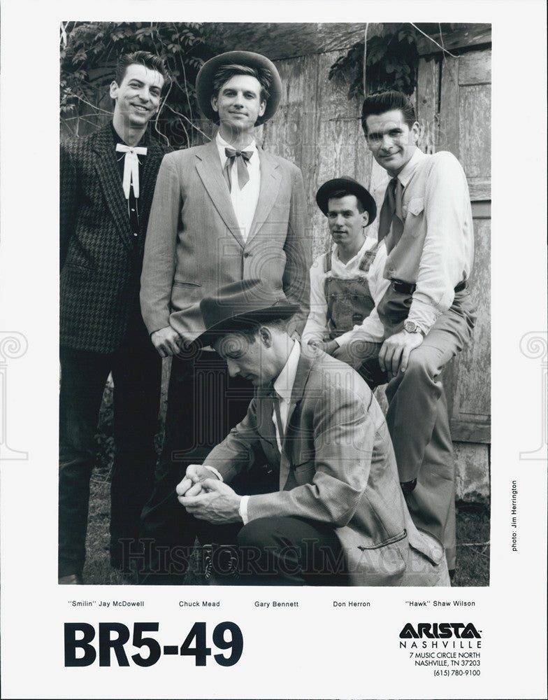 Press Photo BR5-49 Jay McDowell, Chuck Mead, Gary Bennett, Don Herron - Historic Images