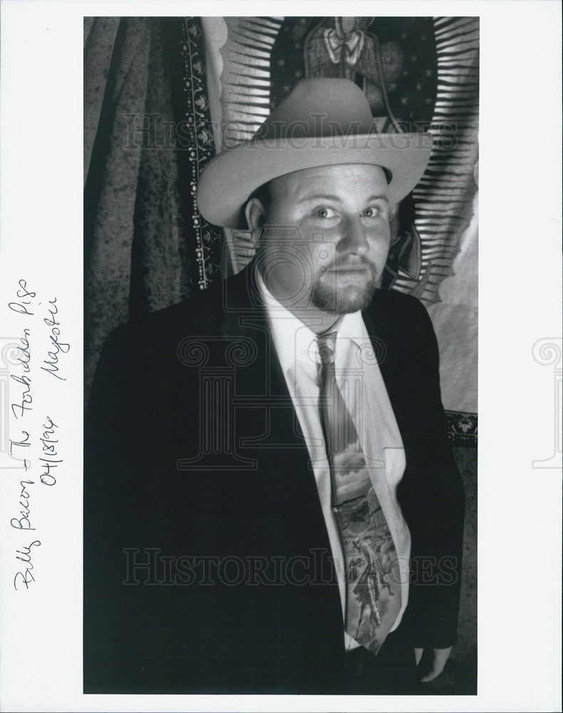 1996 Press Photo Billy Baconof The Forbidden Pigs - Historic Images