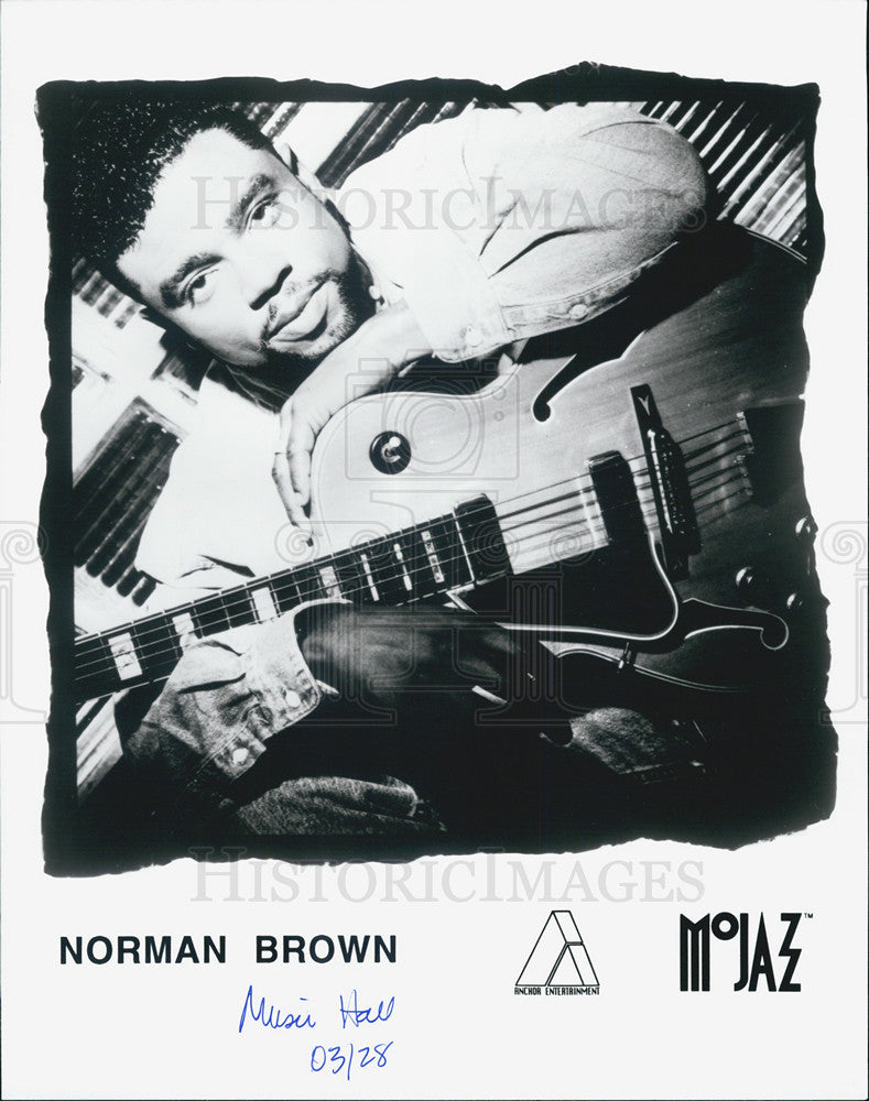 Press Photo Norman Brown, guitarist. - Historic Images