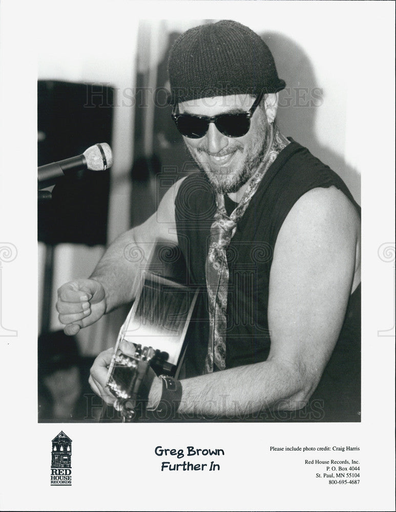 Press Photo Musician Greg Brown of Further In - Historic Images
