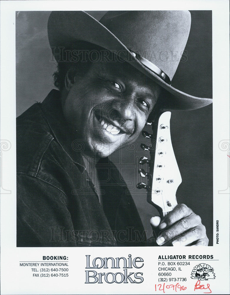 1996 Press Photo Musician Lonnie Brooks - Historic Images