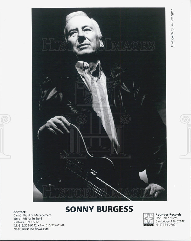 Press Photo Sonny Burgess, musician. - Historic Images