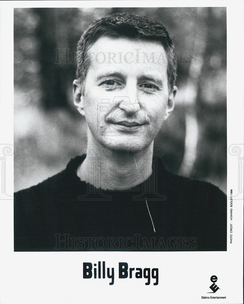 Press Photo Billy Bragg Singer Songwriter - Historic Images