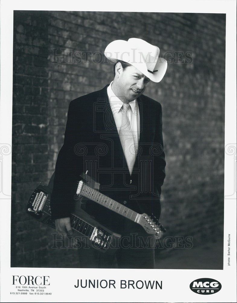 Press Photo Musician Junior Brown - Historic Images