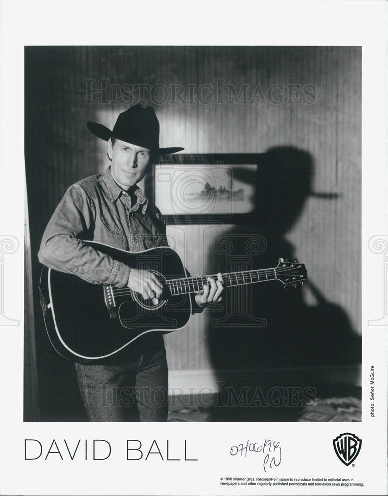 1996 Press Photo David Ball Musician - Historic Images