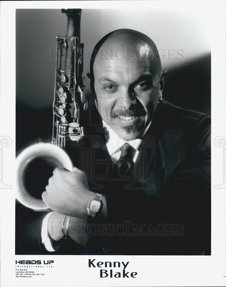 Press Photo Kenny Blake Saxophonist - Historic Images