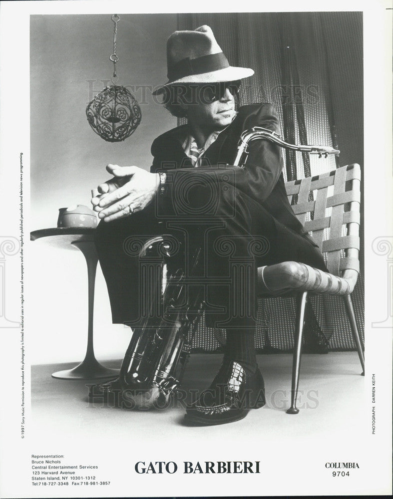 1997 Press Photo Gato Barbieri Jazz Saxophonist - Historic Images