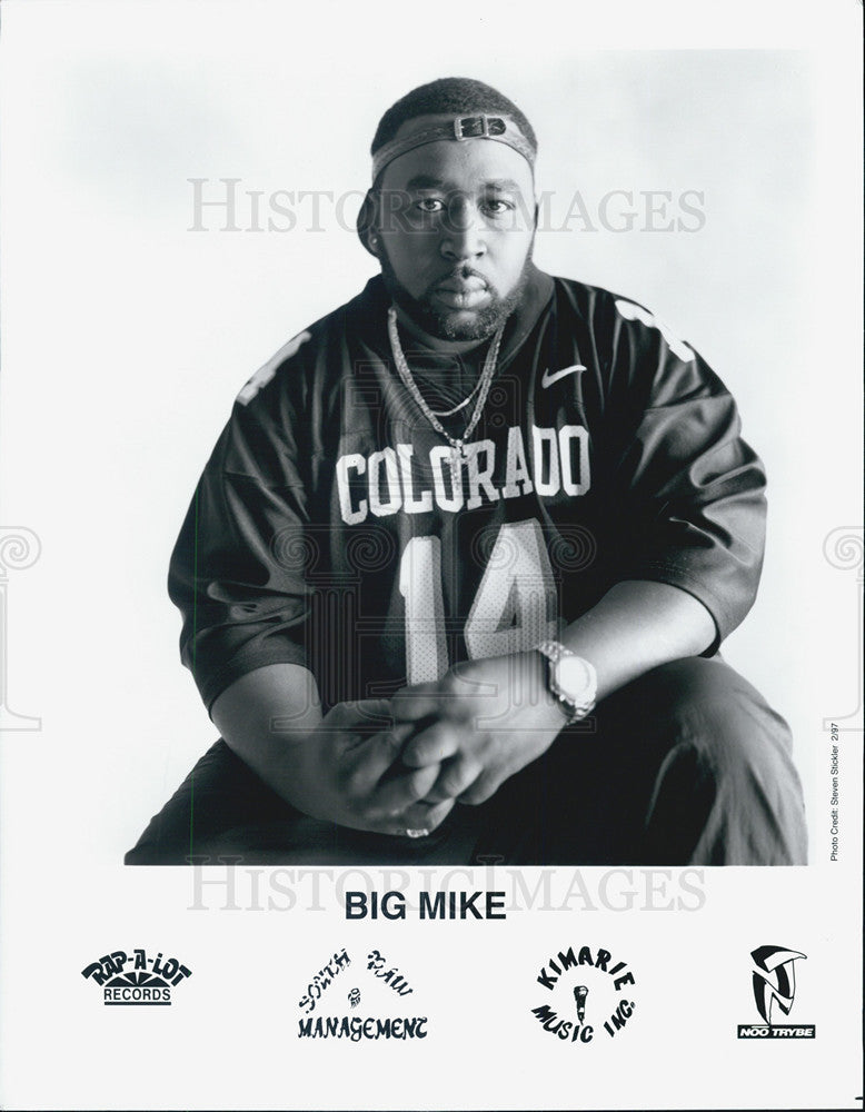 Singer Big Mike,rapper Undated vintage promo photo print - Historic Images