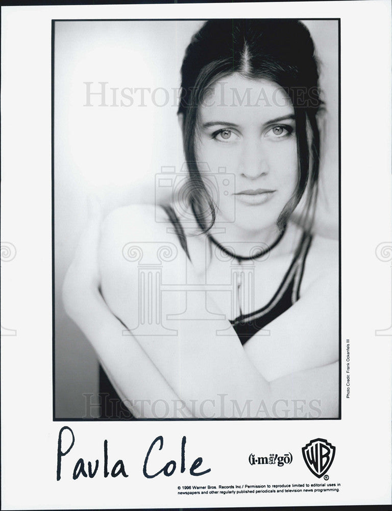 1996 Press Photo Paula Cole Singer Songwriter - Historic Images