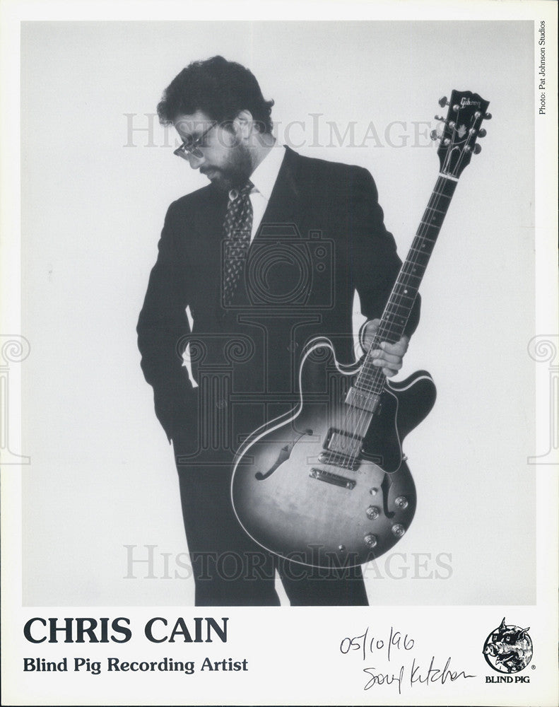 1996 Press Photo Chris Cain Musician - Historic Images