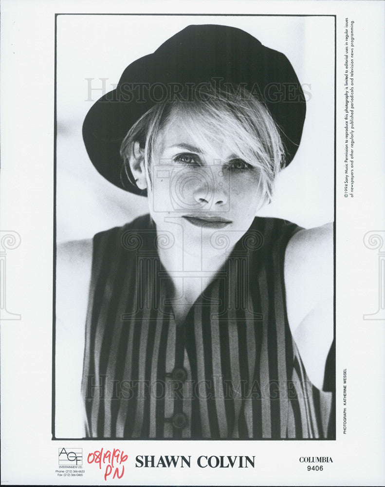 1996 Press Photo Musician Shawn Colvin - Historic Images