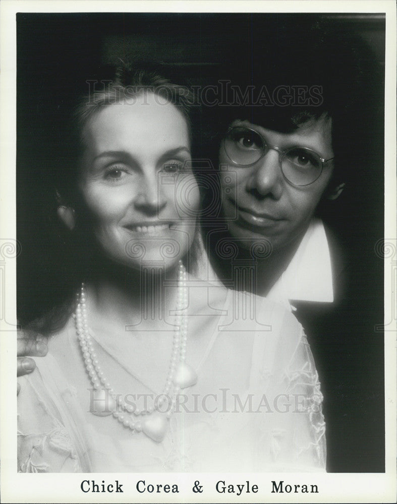 Press Photo Chick Corea Gayle Moran Singer Composer - Historic Images