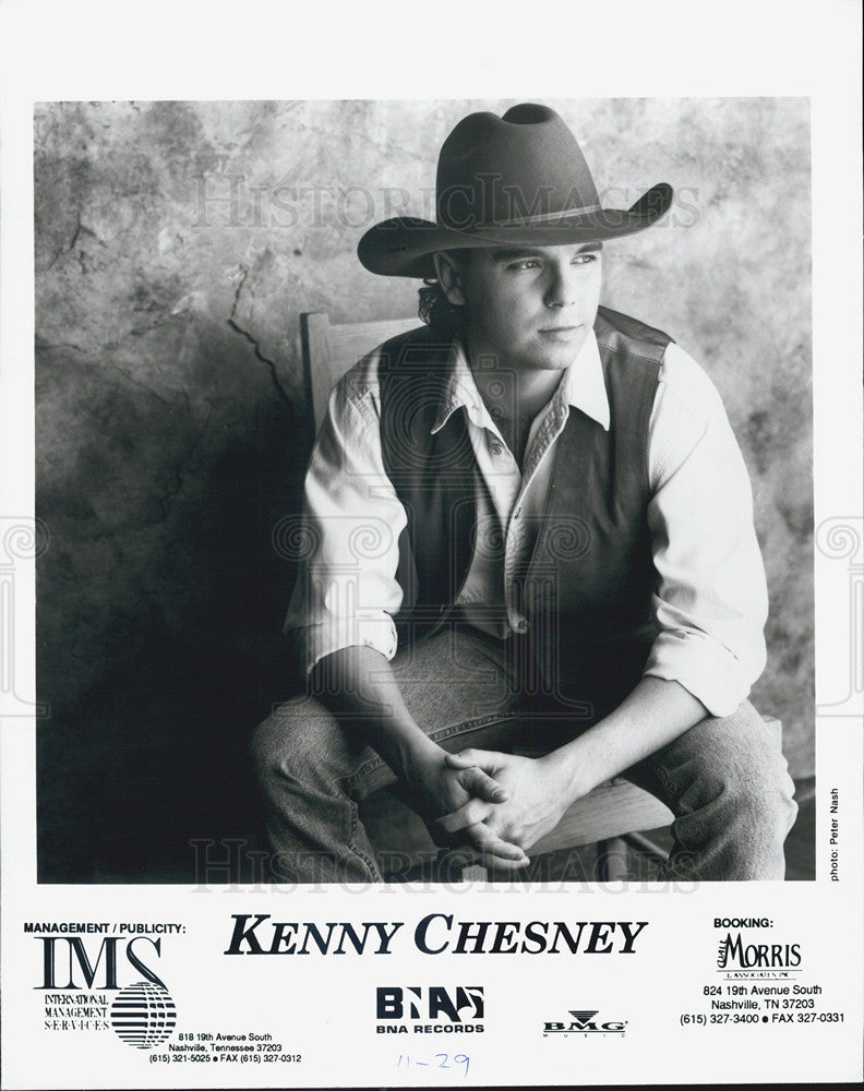 Press Photo Kenny Chesney Musician - Historic Images