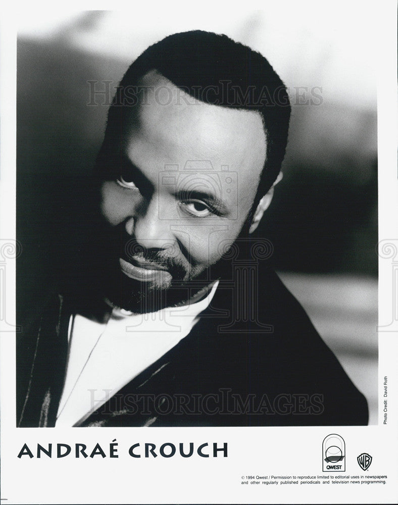 1994 Press Photo Musician Andrae Crouch - Historic Images