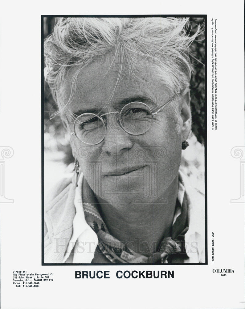 1994 Press Photo Entertainer Bruce Cockburn - Historic Images