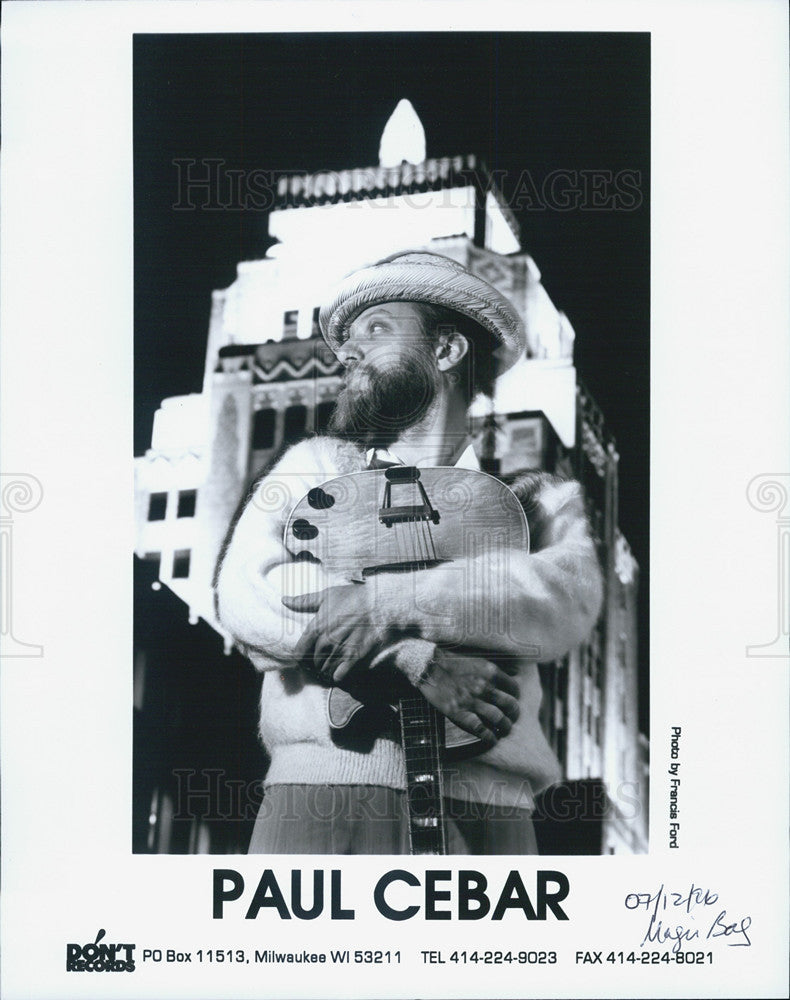 1986 Press Photo Paul Cebar - Historic Images