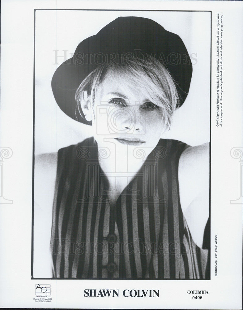 1994 Press Photo Shawn Colvin Contemporary Folk Singer - Historic Images