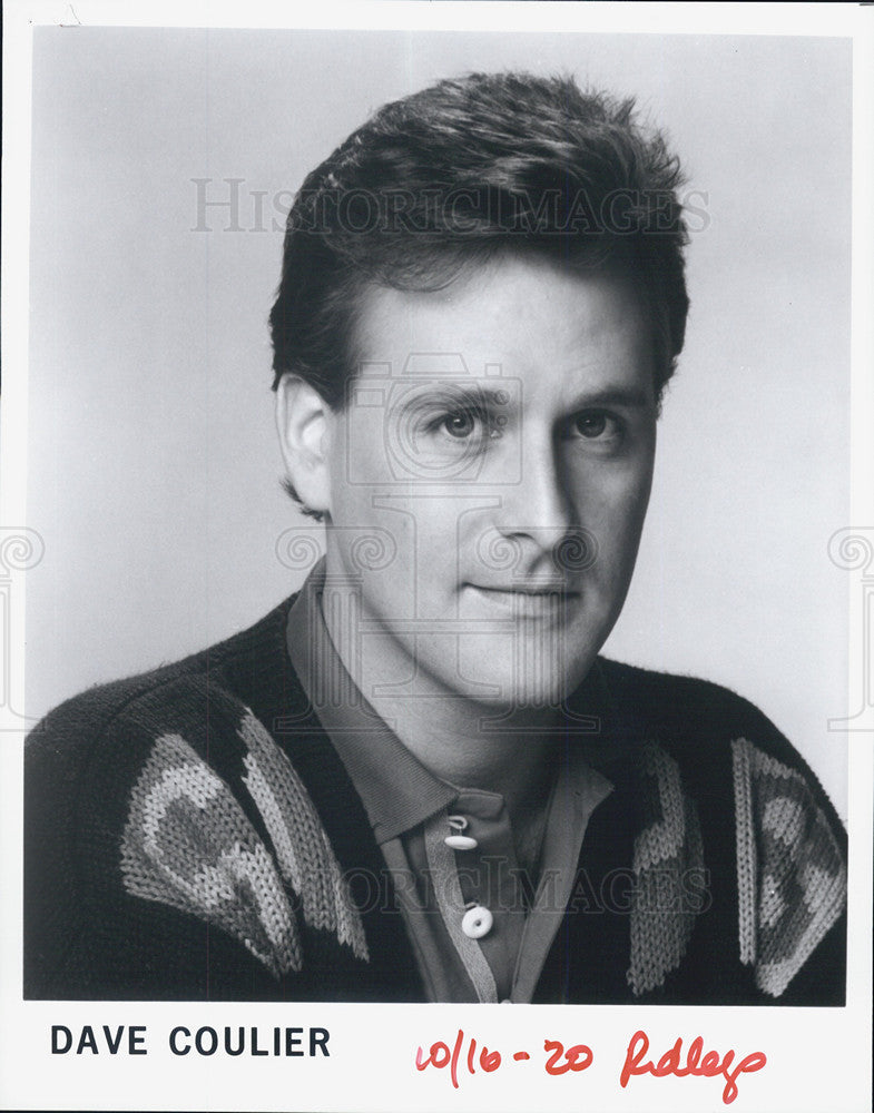 Press Photo Dave Coulier Comedian Actor TV Host - Historic Images