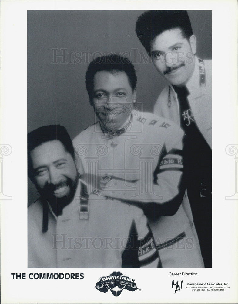 Press Photo Singing Group The Commodores - Historic Images