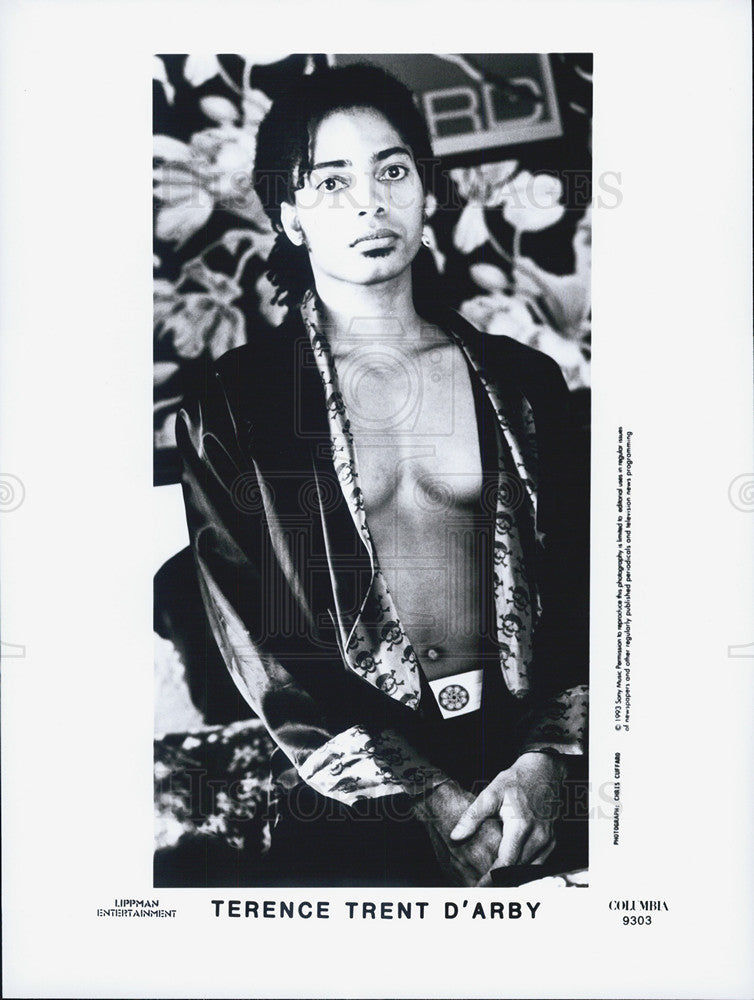 1993 Press Photo Terence Trent D&#39;Arby,   American singer-songwriter. - Historic Images